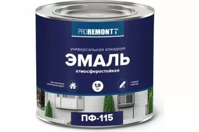 Эмаль ПФ-115 PROREMONTT Красный 1,9 кг